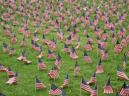 One flag for each victim - around 4000