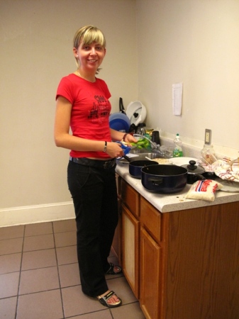 A very competant chef who can open bottle lids and turn on the stove for me. What would I do without her!